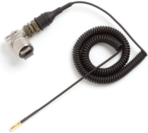 Fluke 805/ES External Vibration Sensor with 90° Head, High-Power Magnet, Mil-Spec Connector, and 7-Foot Coiled Cable