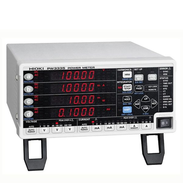 Hioki PW3335 Power Meter — Single-Phase AC/DC, 0.1 Hz–100 kHz
