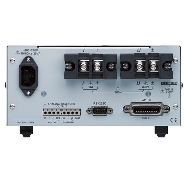 Hioki 3334 AC/DC Power HiTester — Precise Single-Phase AC/DC Power & Inrush Measurement