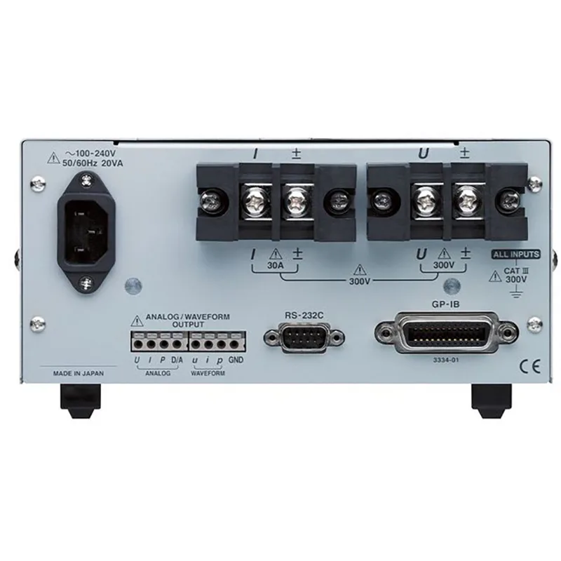 Hioki 3334 AC/DC Power HiTester — Precise Single-Phase AC/DC Power & Inrush Measurement - Image 3