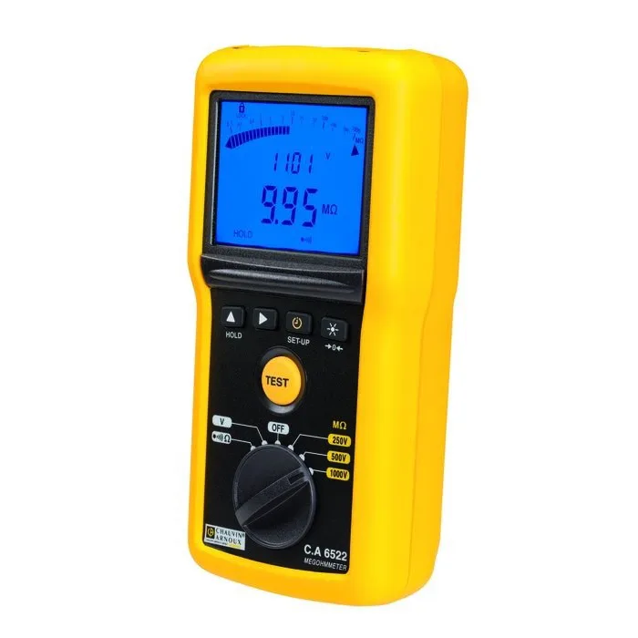 Chauvin Arnoux CA6522 Insulation & Continuity Tester – up to 40 GΩ, 1 kV, CAT IV 600V - Image 2