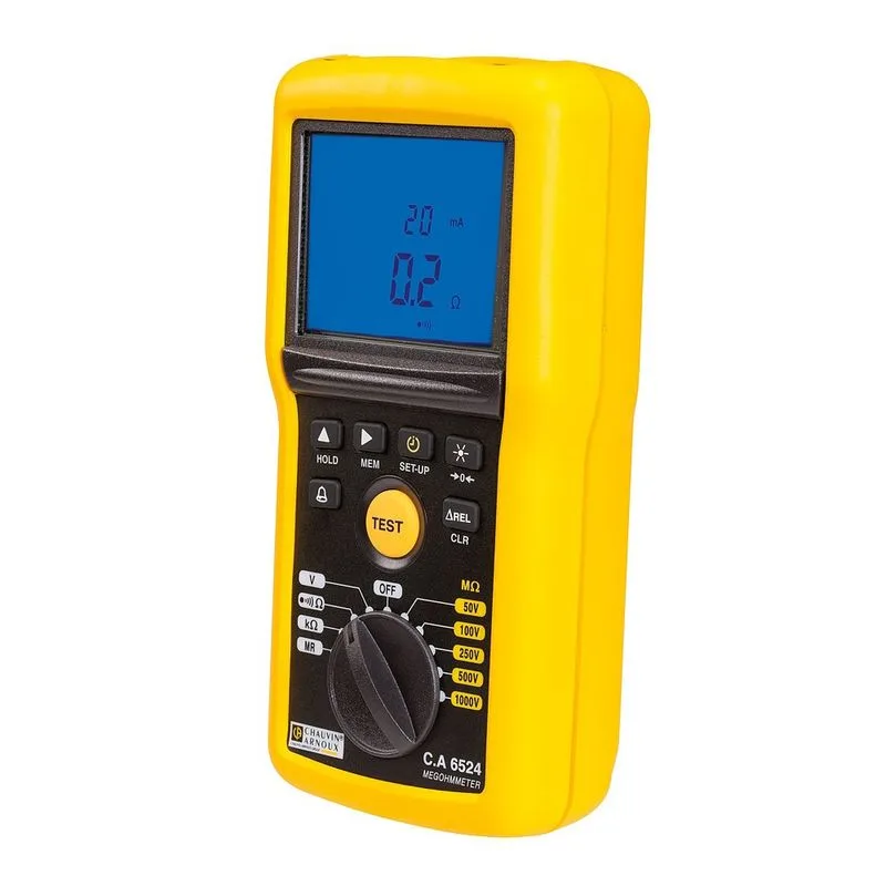 Chauvin Arnoux CA6524 1kV Insulation & Continuity Tester – 200 GΩ Industrial - Image 3