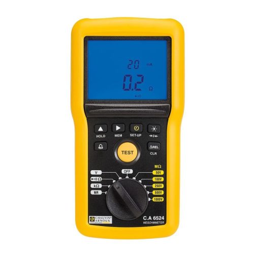 Chauvin Arnoux CA6524 1kV Insulation & Continuity Tester – 200 GΩ Industrial