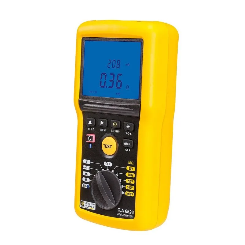 Chauvin Arnoux C.A 6526 1 kV Insulation & Continuity Tester – Up to 200 GΩ - Image 2