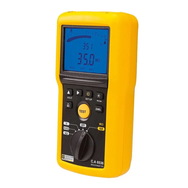 Chauvin Arnoux C.A 6536 Specialist Megohmmeter - 10-100V Insulation & Continuity Tester - Image 2