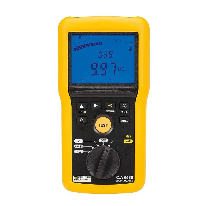 Chauvin Arnoux C.A 6536 Specialist Megohmmeter - 10-100V Insulation & Continuity Tester
