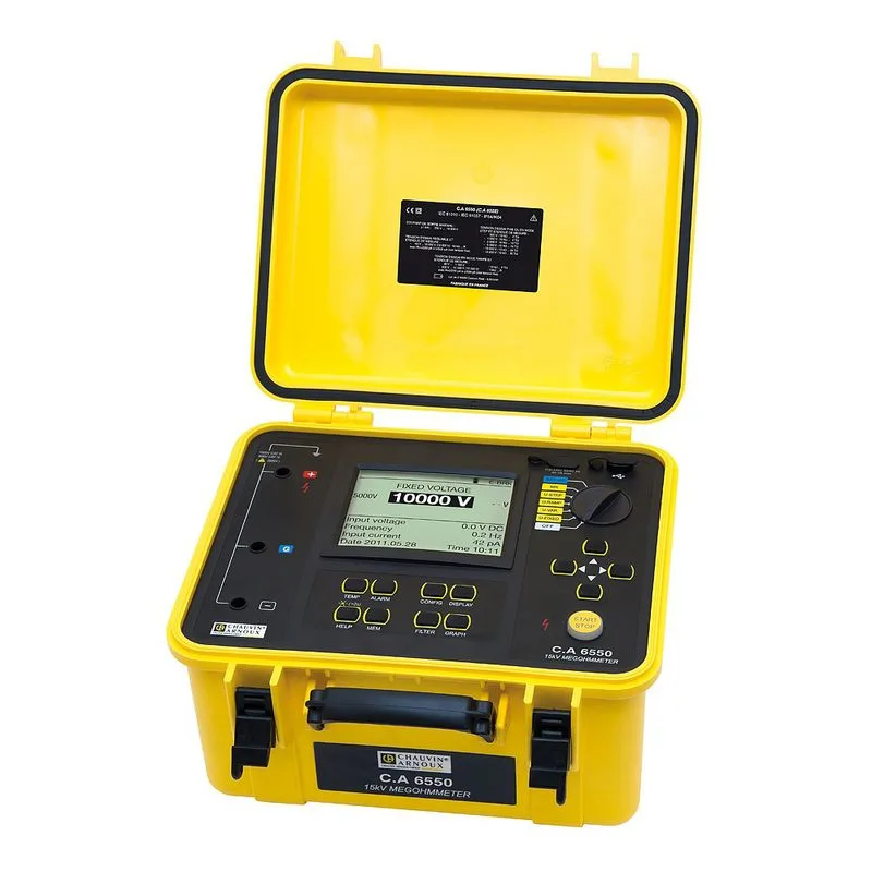 Chauvin Arnoux CA6550 10 kV Insulation Tester - Image 2