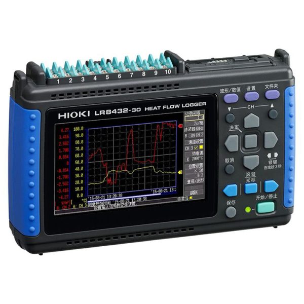 Hioki LR8432 Heat Flow Data Logger – 10-Channel Logger for Thermal Analysis