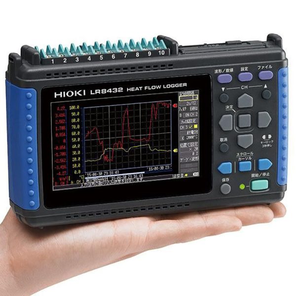 Hioki LR8432 Heat Flow Data Logger – 10-Channel Logger for Thermal Analysis