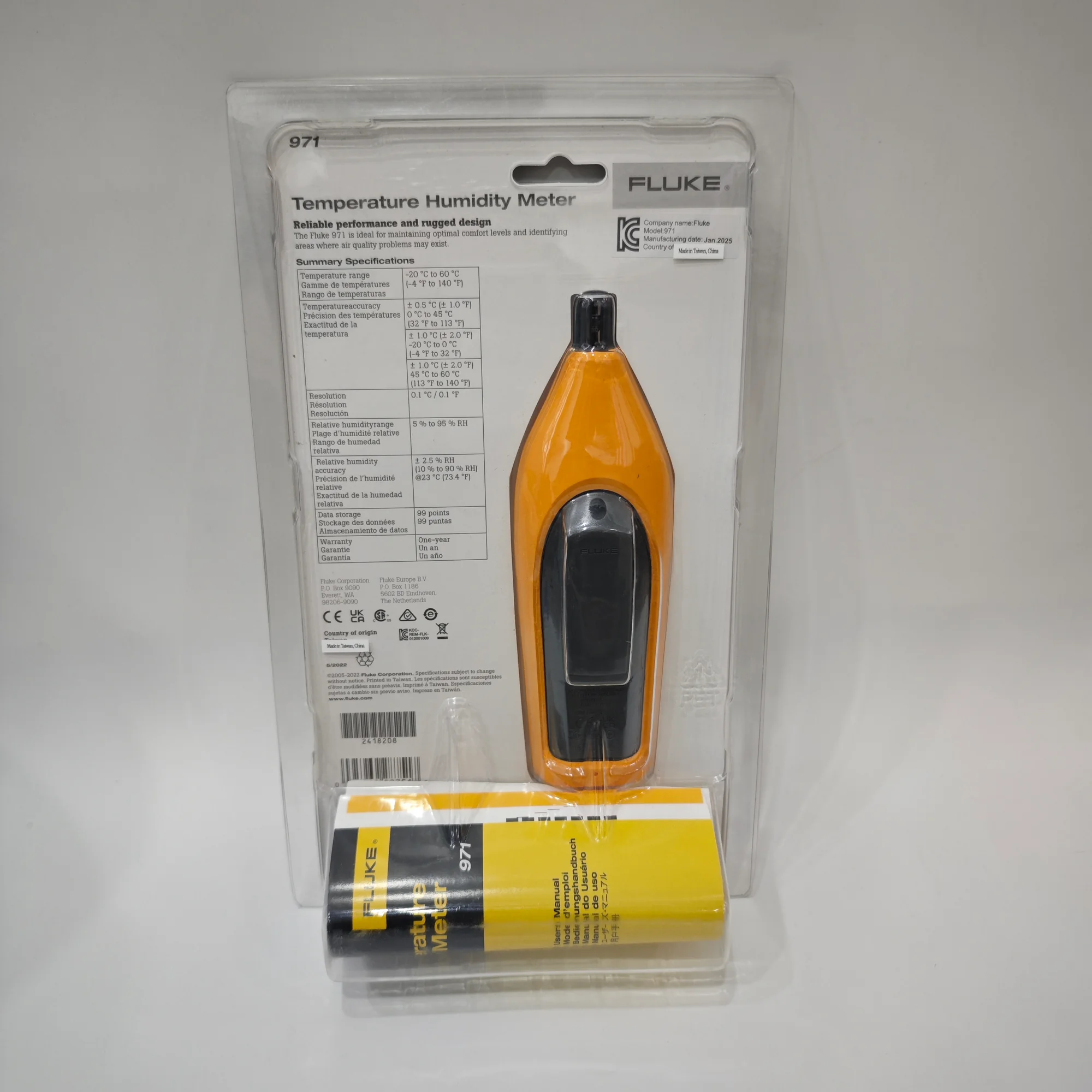 Fluke 971 Temperature Humidity Meter - Image 3