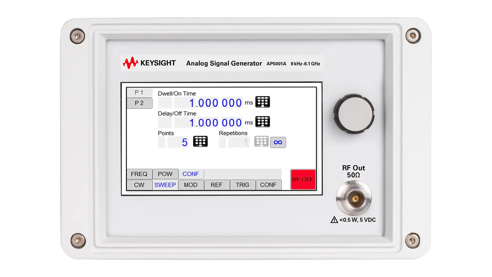 Keysight AP5001A front panel and controls