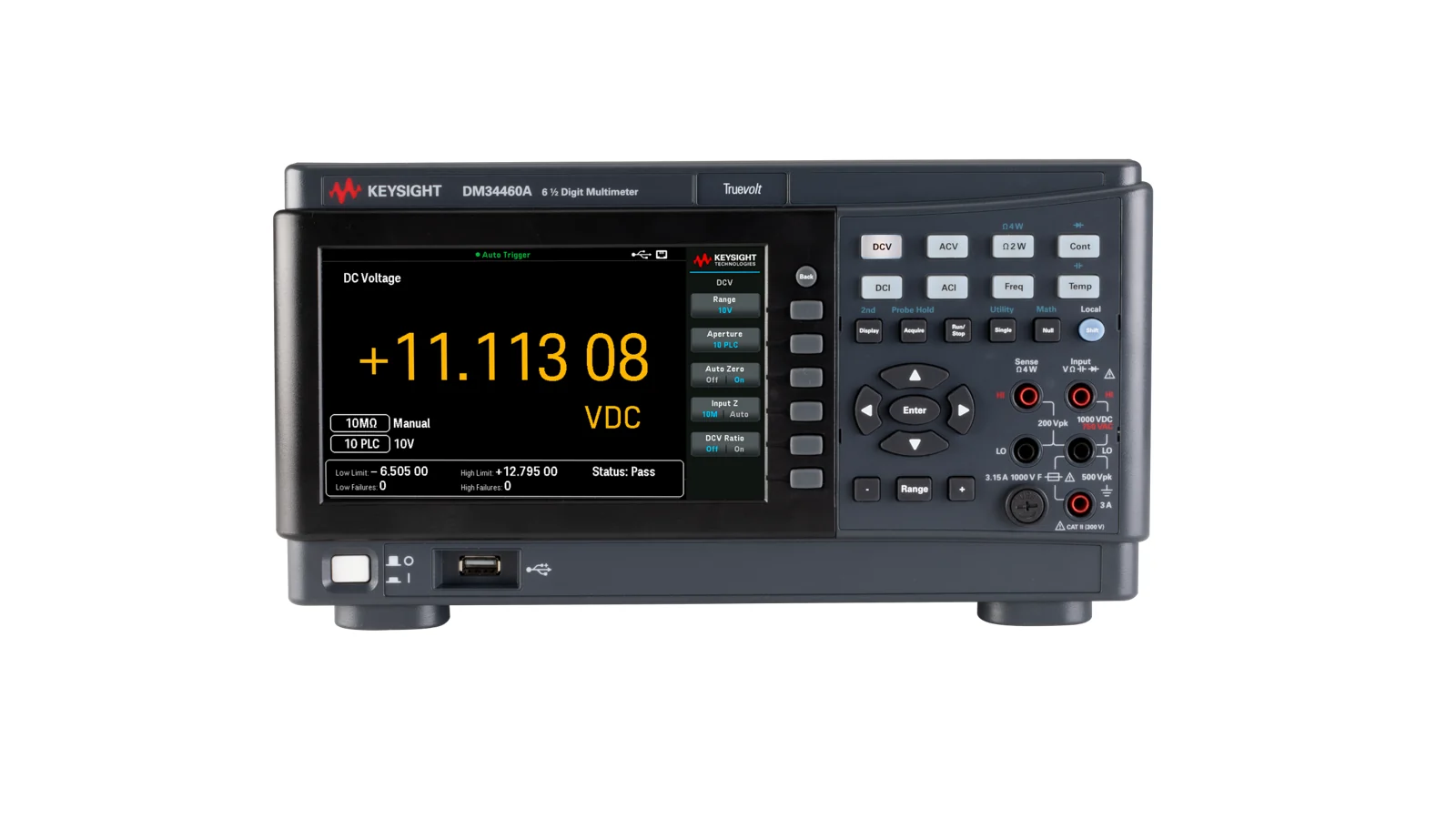 Keysight DM34460A front panel and controls