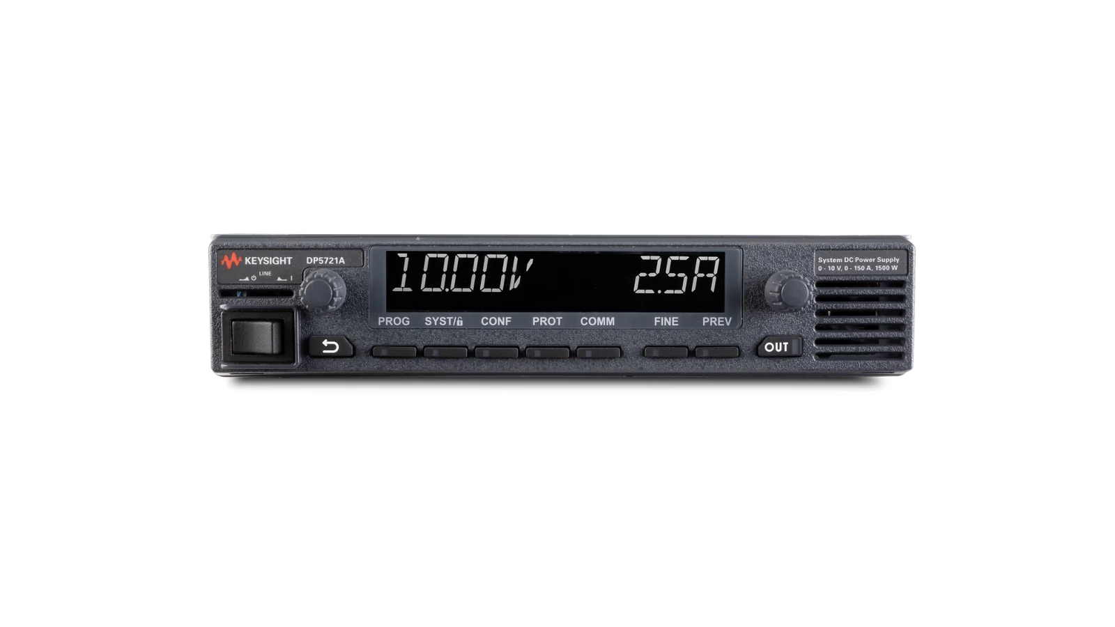Keysight DP5721A front panel and controls
