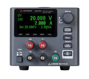 Keysight E36103B front panel and controls