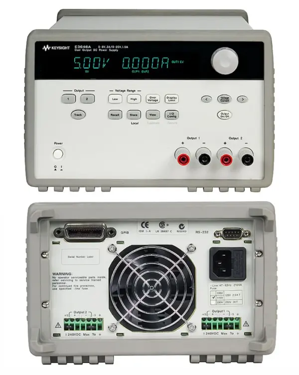 Keysight E3646A Dual Programmable Dual Range DC Power Supply