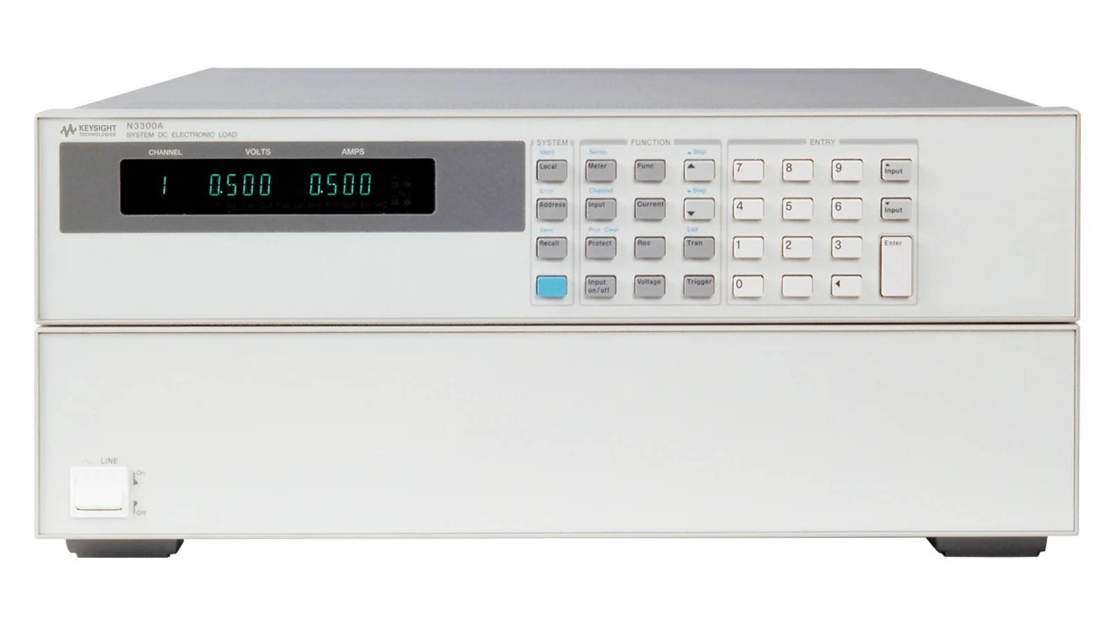 Keysight N3300A front panel and controls