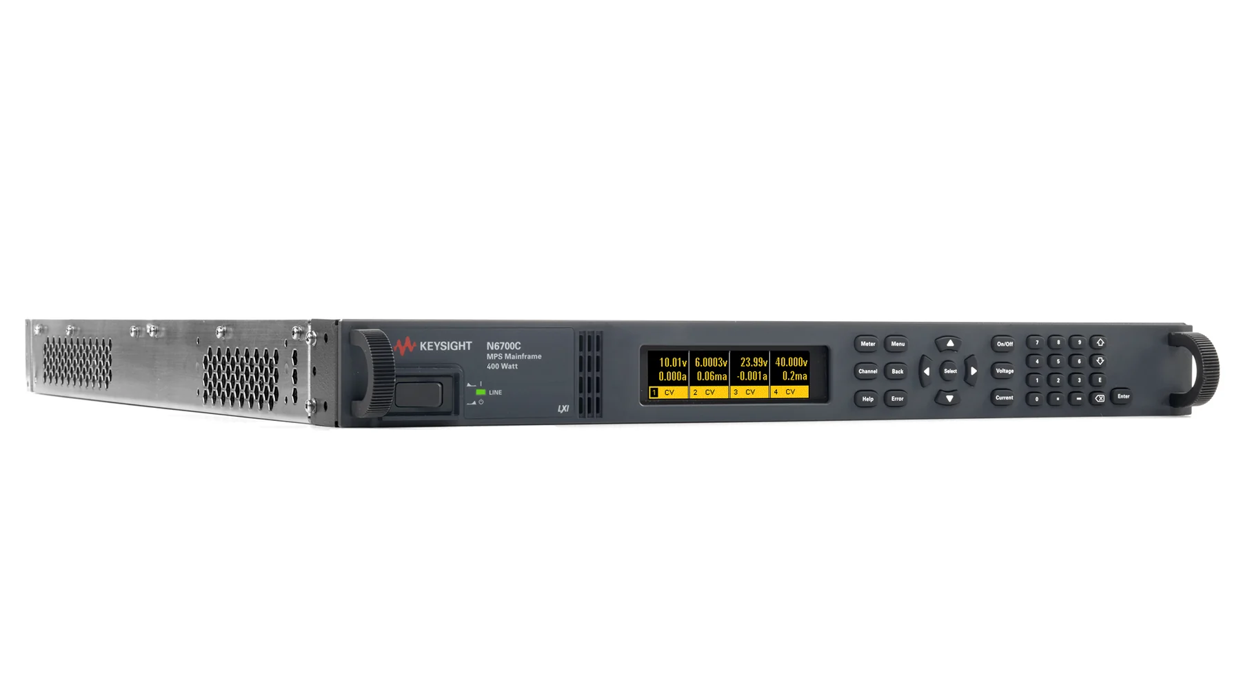 Keysight N6700C front panel and controls