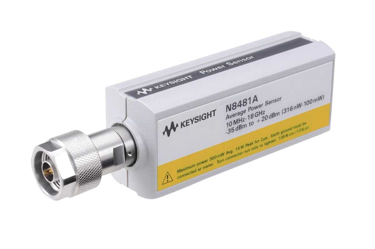 Keysight N8481A front panel and controls